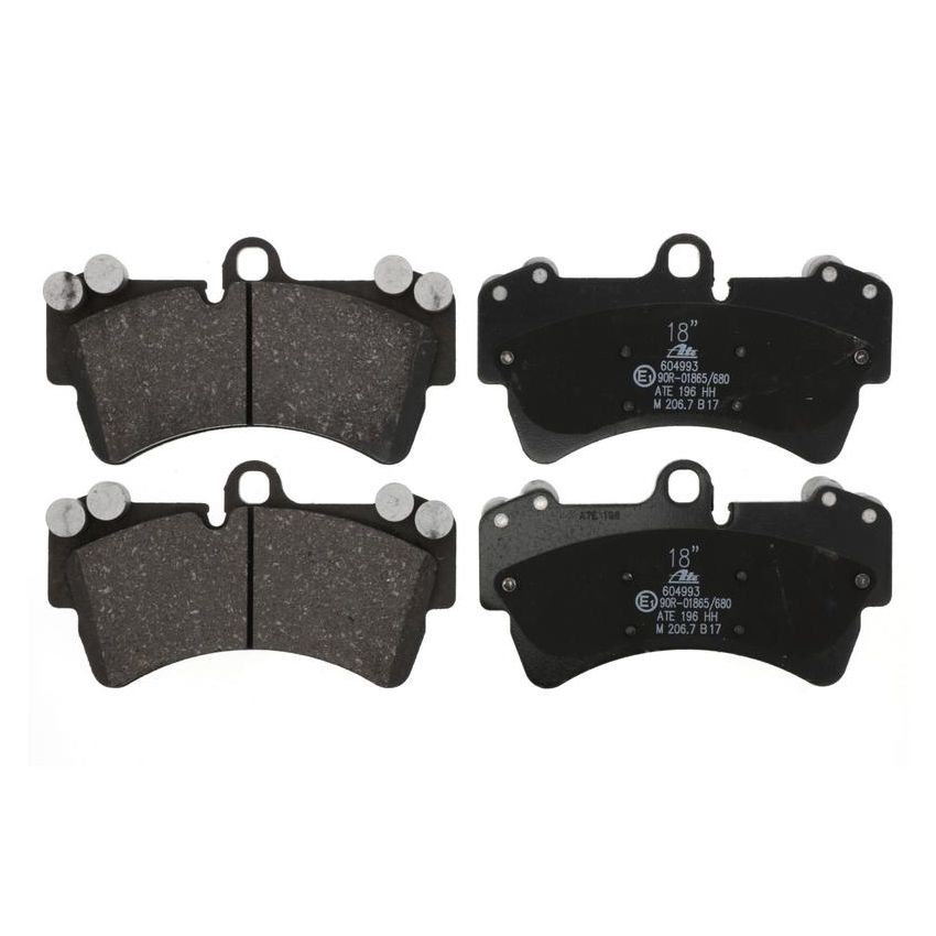 ATE 604993 ATE Semi-Metallic Front Disc Brake Pad Set 604993 for Audi, Porsche, Volkswagen