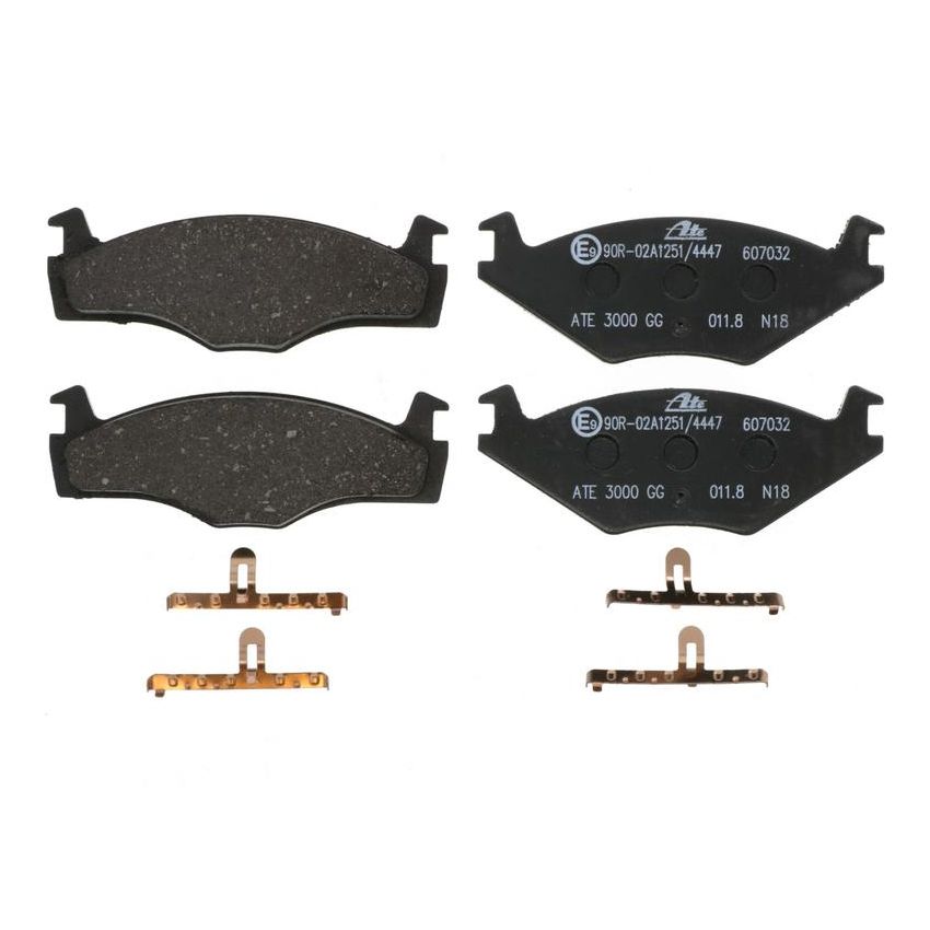 ATE 607032 ATE Original Semi-Metallic Front Disc Brake Pad Set 607032 for Volkswagen