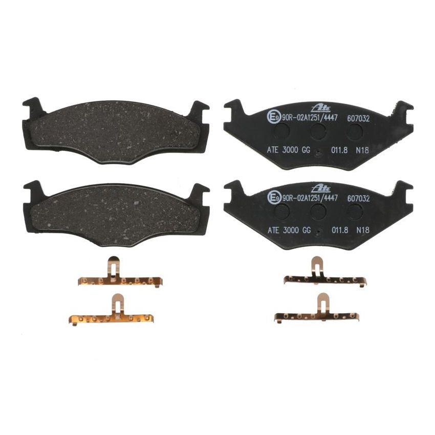 ATE 607032 ATE Original Semi-Metallic Front Disc Brake Pad Set 607032 for Volkswagen