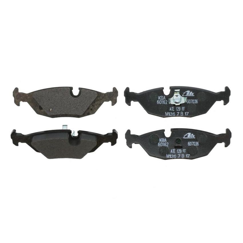 ATE 607036 ATE Original Semi-Metallic Rear Disc Brake Pad Set 607036 for BMW
