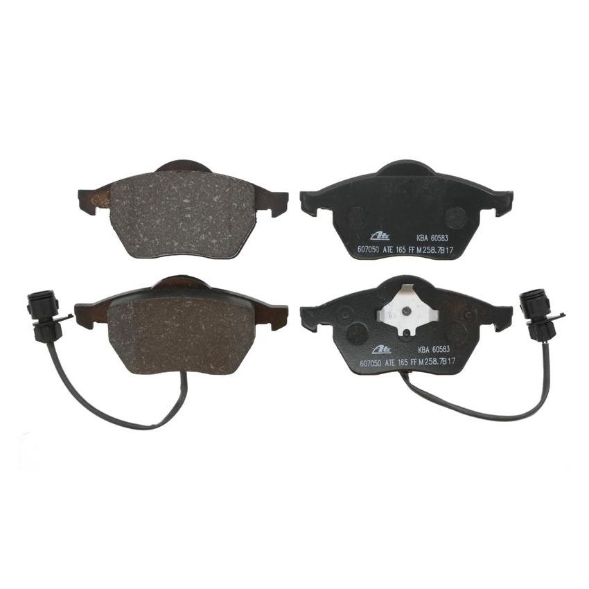 ATE 607050 ATE Original Semi-Metallic Front Disc Brake Pad Set 607050 for Audi