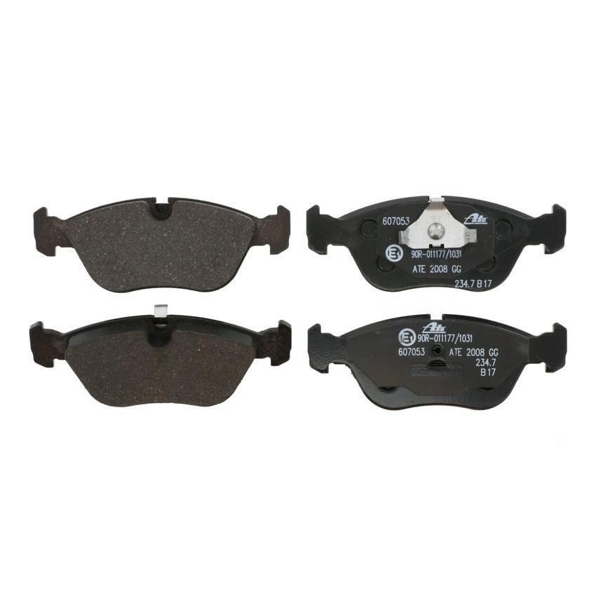 ATE 607053 ATE Original Semi-Metallic Front Disc Brake Pad Set 607053 for Volvo