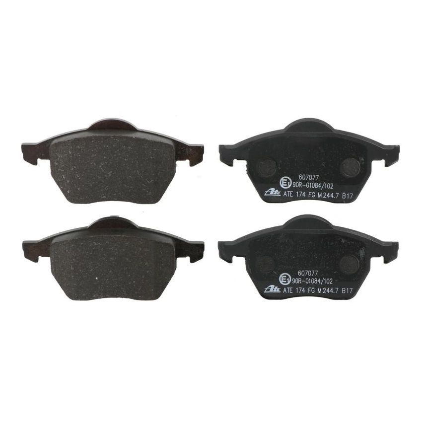 ATE 607077 ATE Original Semi-Metallic Front Disc Brake Pad Set 607077 for Audi, Volkswagen
