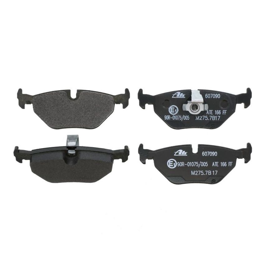 ATE 607090 ATE Original Semi-Metallic Rear Disc Brake Pad Set 607090 for BMW