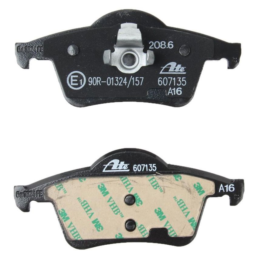ATE 607135 ATE Original Semi-Metallic Rear Disc Brake Pad Set 607135 for Volvo