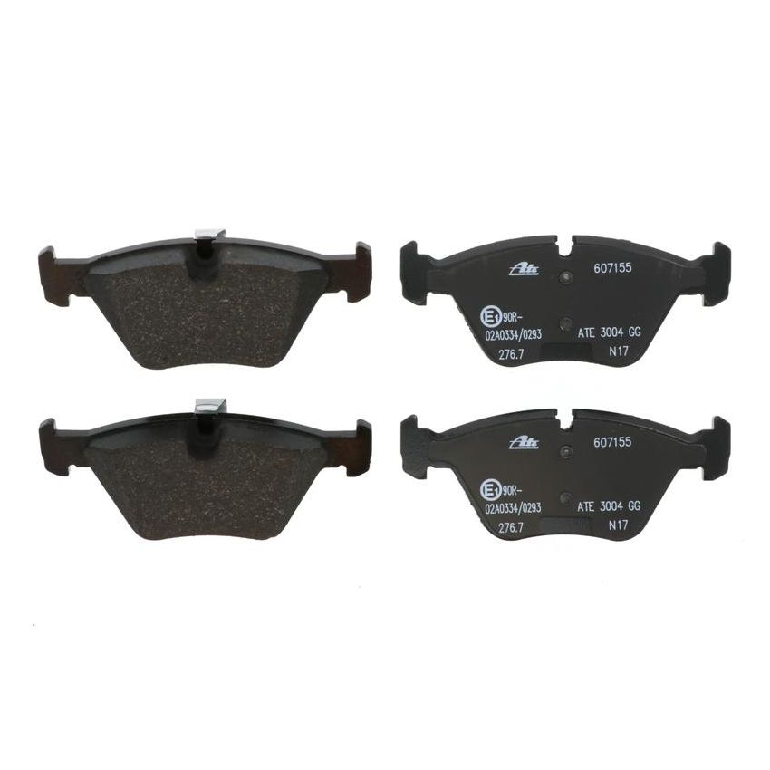 ATE 607155 ATE Original Semi-Metallic Front Disc Brake Pad Set 607155 for BMW