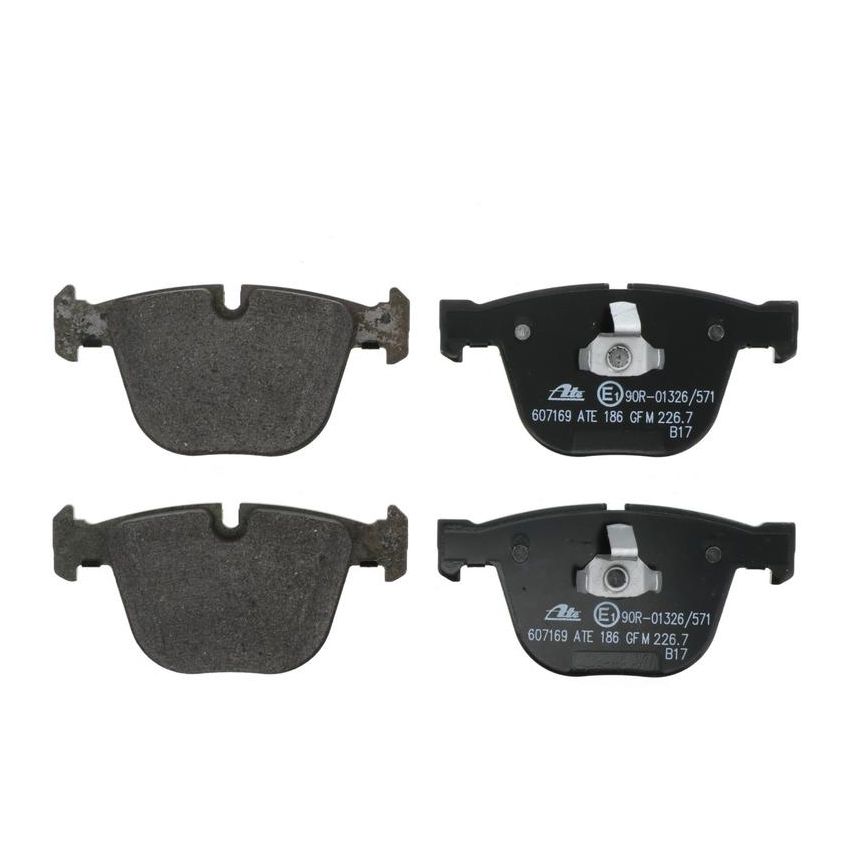 ATE 607169 ATE Original Semi-Metallic Rear Disc Brake Pad Set 607169 for BMW