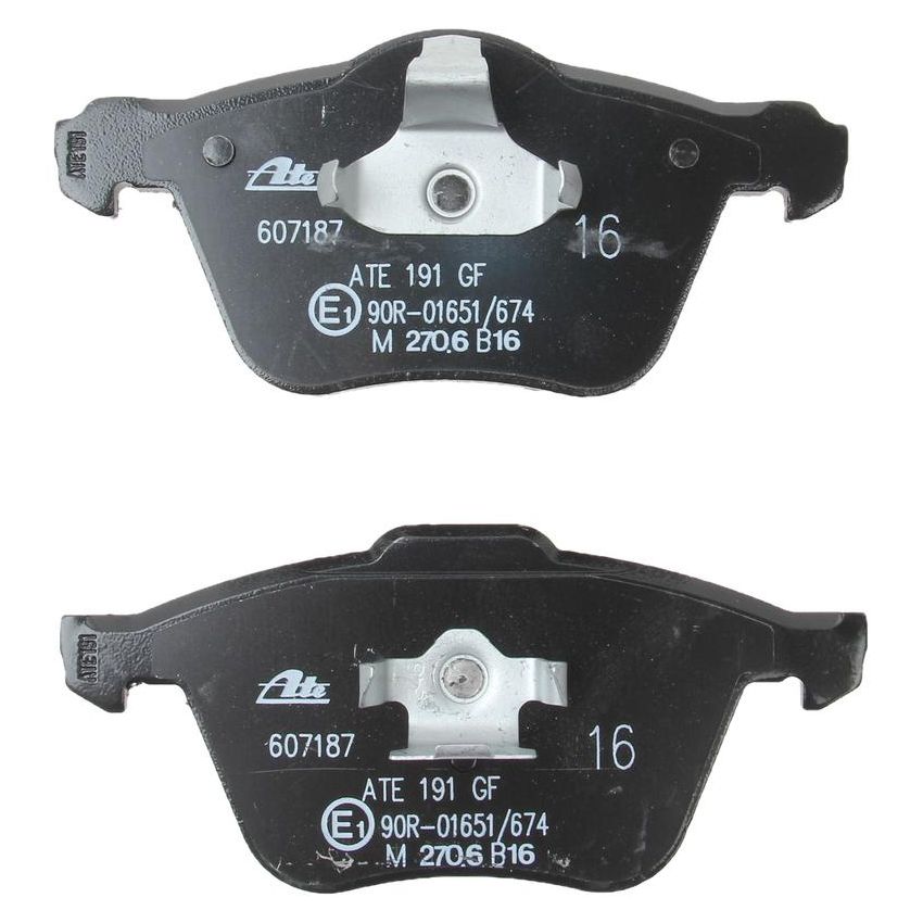 ATE 607187 ATE Original Semi-Metallic Front Disc Brake Pad Set 607187 for Volvo