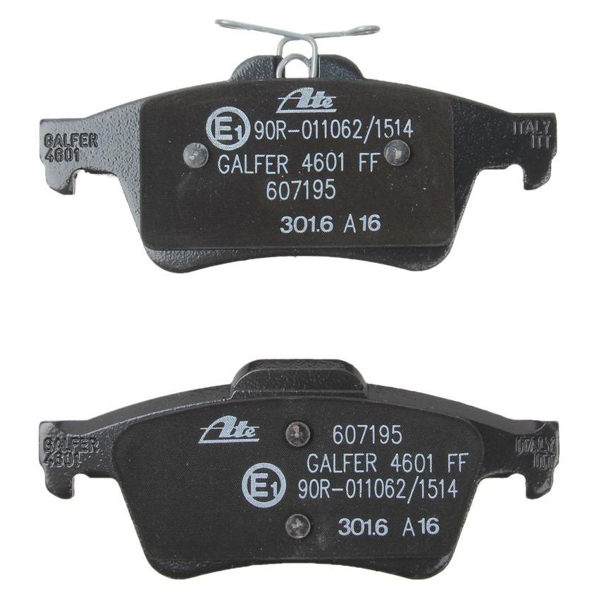 ATE 607195 ATE Semi-Metallic Rear Disc Brake Pad Set 607195 GM, Ford, Mazda, Saab, Volvo