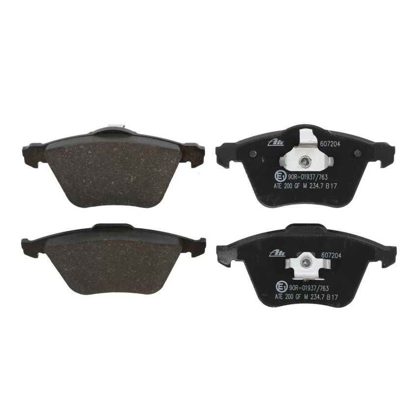ATE 607204 ATE Semi-Metallic Front Disc Brake Pad Set 607204 for Mazda, Saab, Volvo