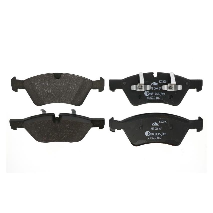 ATE 607220 ATE Original Semi-Metallic Front Disc Brake Pad Set 607220 for Mercedes-Benz