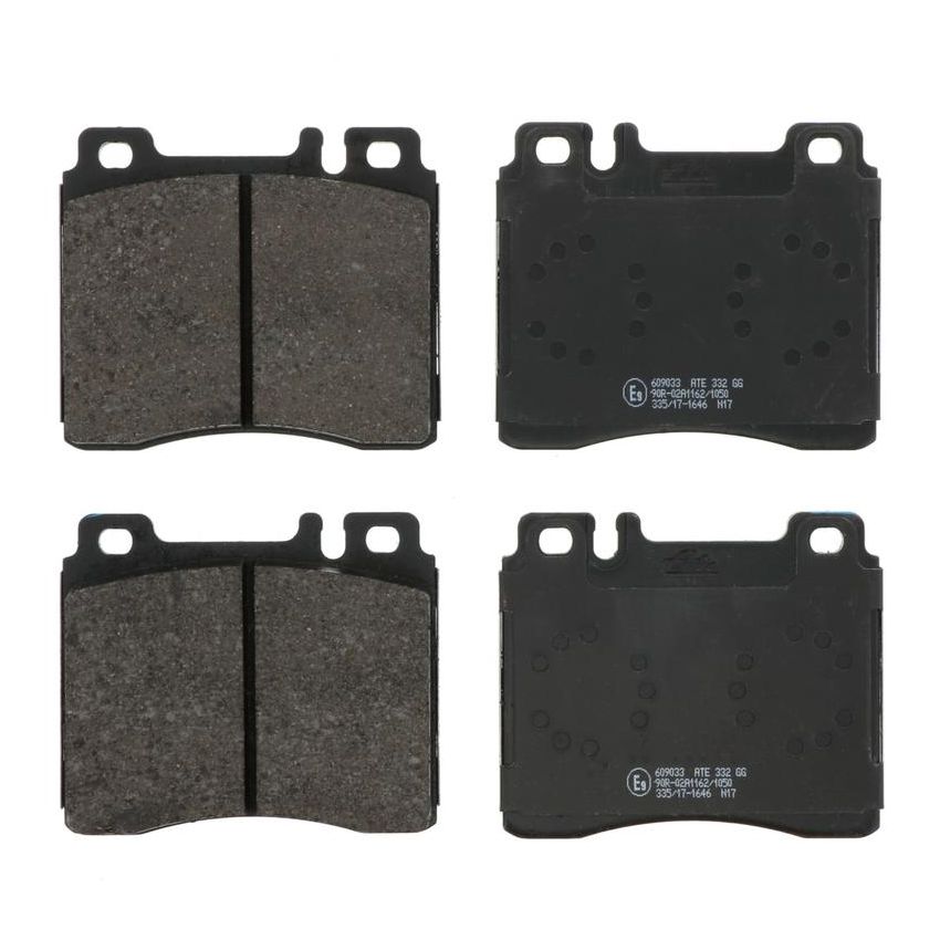ATE 609033 ATE Original Semi-Metallic Front Disc Brake Pad Set 609033 for Mercedes-Benz