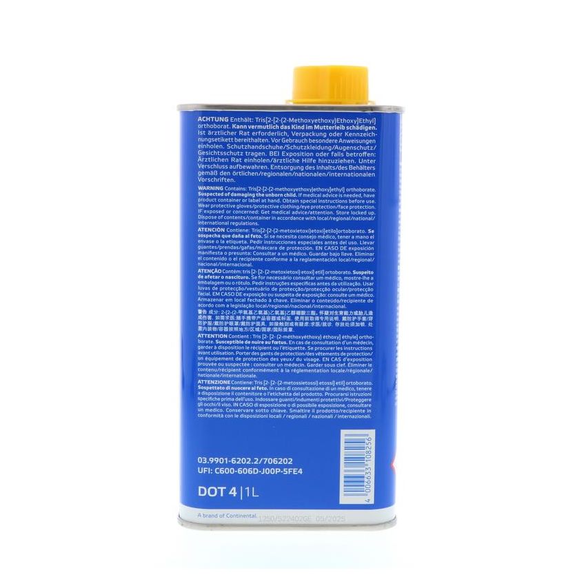 ATE 706202 ATE TYP 200 DOT 4 Brake Fluid 706202 for High Performance Applications