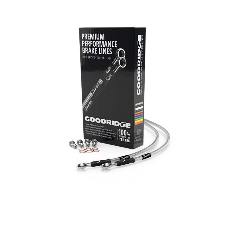 Goodridge 61038 15-18 Honda Pioneer 500 Stainless Steel Brake Line Kit