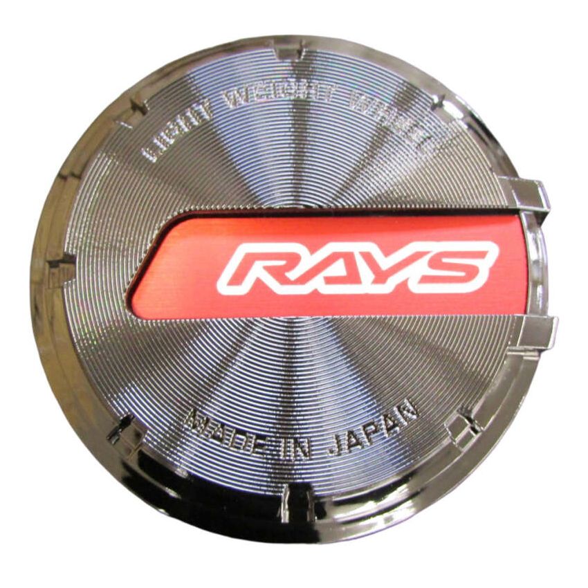 Gram Lights WCGLBKCHRD65 GL Center Cap - Black-Chrome/Red (57DR / 57CR)