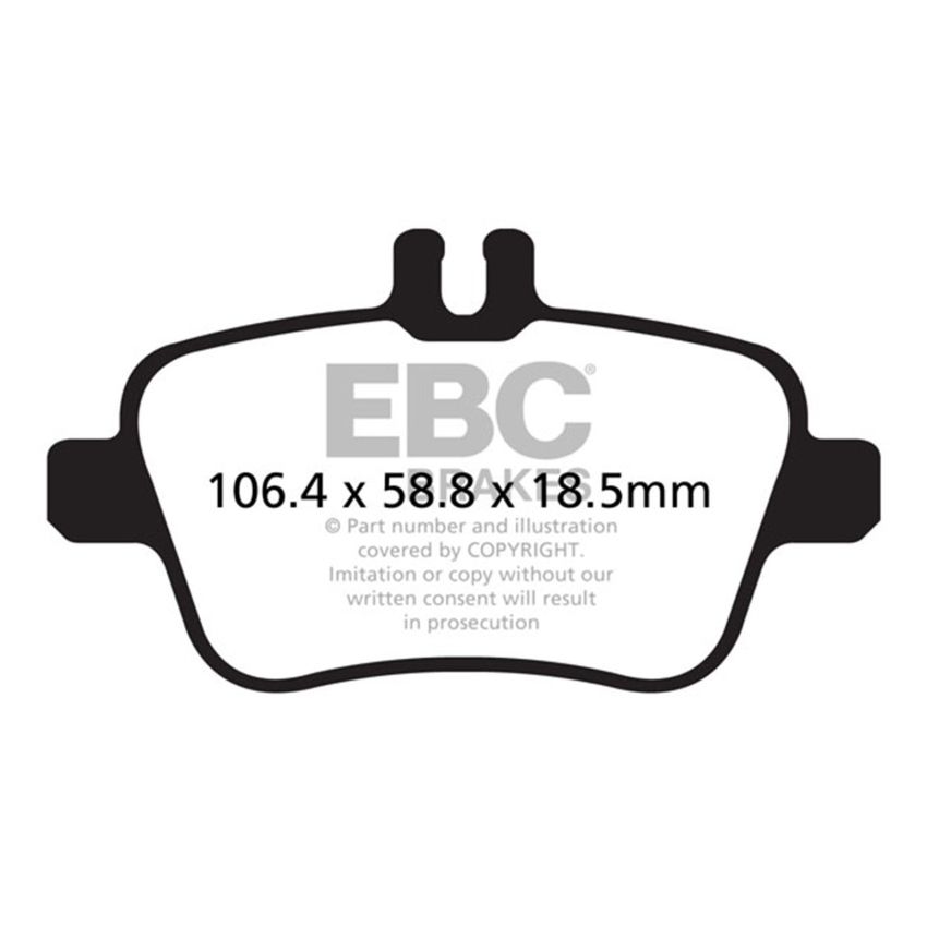 EBC UD1646 13+ Mercedes-Benz CLA250 2.0 Turbo Ultimax2 Rear Brake Pads