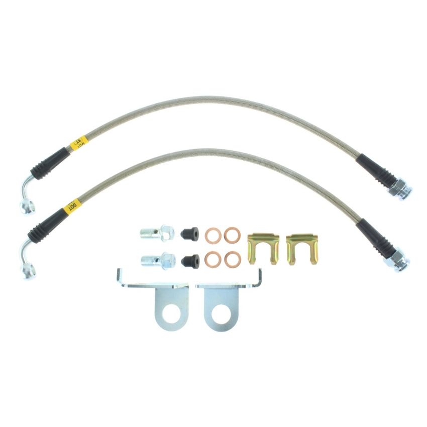 StopTech Stainless Steel Front Brake Lines 2015 Ford Mustang GT w/ Performance Package