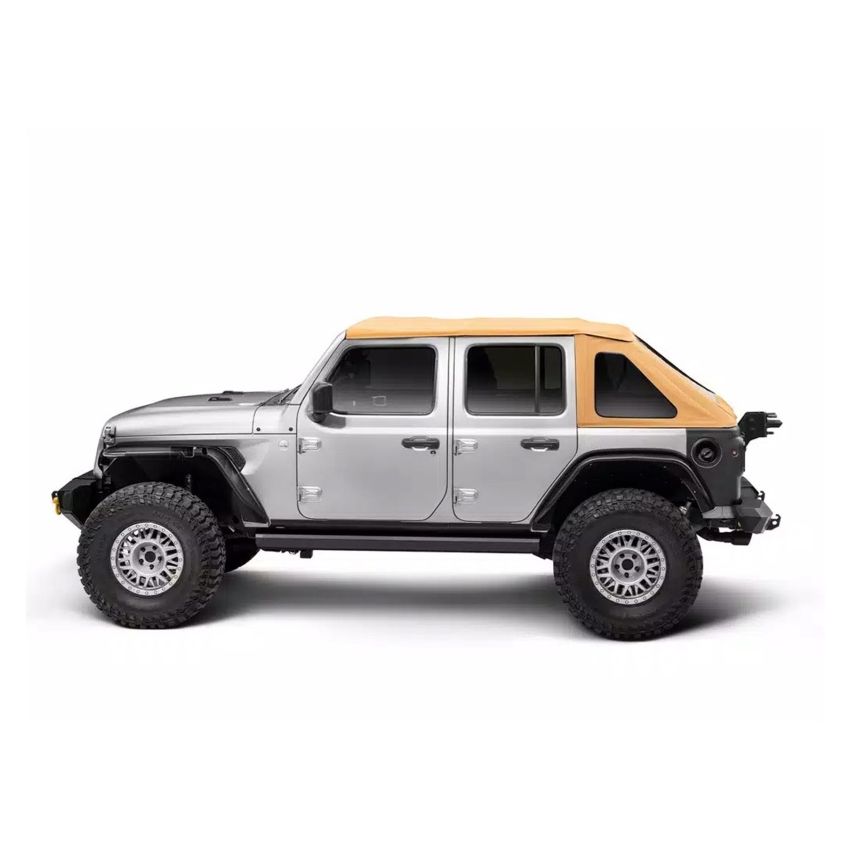 Rugged Ridge 13863.33 18-25 Jeep Wrangler JKU 4dr Voyager Fastback Frameless Soft Top - Tan
