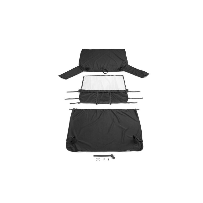 Rampage 1992-1995 Jeep Wrangler(YJ) Cab Soft Top And Tonneau Cover - Black Denim