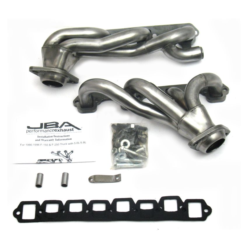 JBA 87-96 Ford F-150 5.8L SBF 1-5/8in Primary Raw 409SS Cat4Ward Header