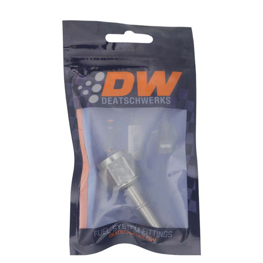 DeatschWerks 8AN Female Flare Swivel to 5/16in Male EFI Quick Disconnect - Anodized DW Titanium