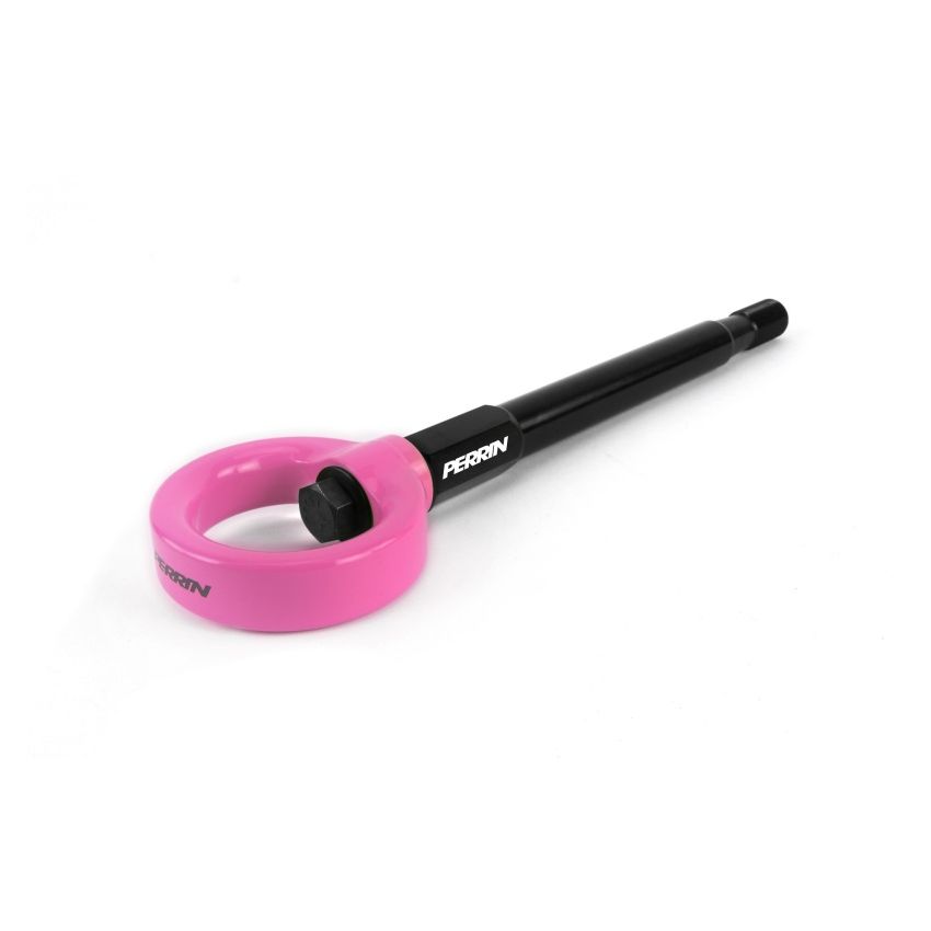 Perrin 08-14 Subaru WRX/STI Tow Hook Kit (Front) - Hyper Pink