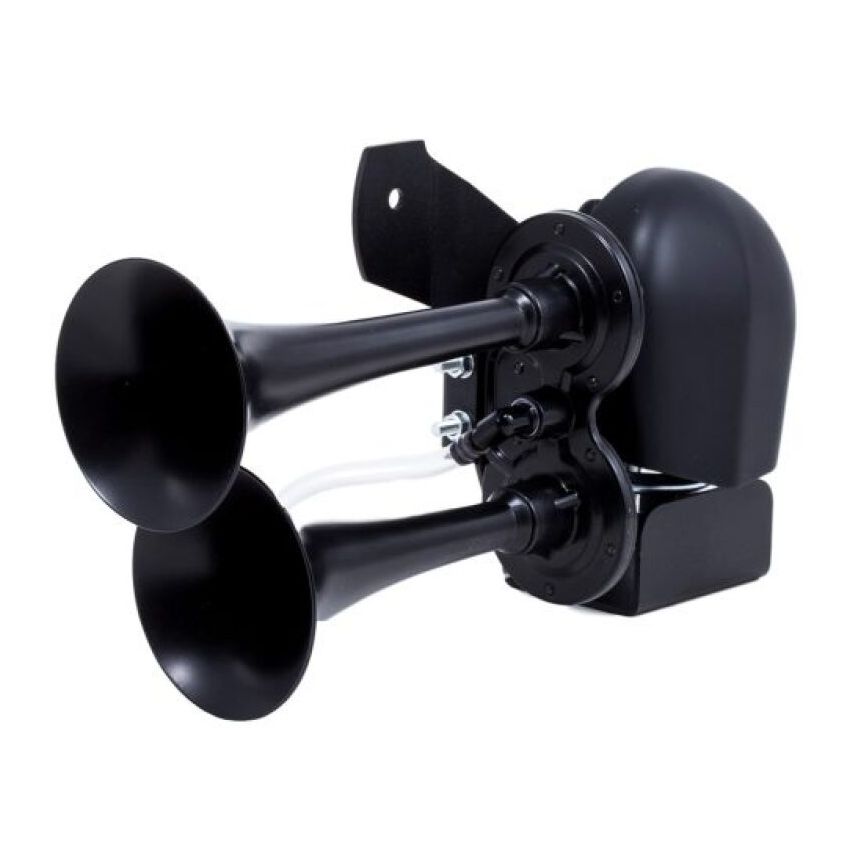 Kleinn Air Horns HOGKIT-1BK Kleinn 79-24 Harley Davidson Horns w/ Cowbell Horn Cover