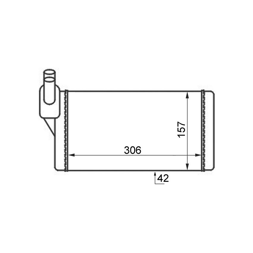BEHR AH 47 000S HVAC Heater Core