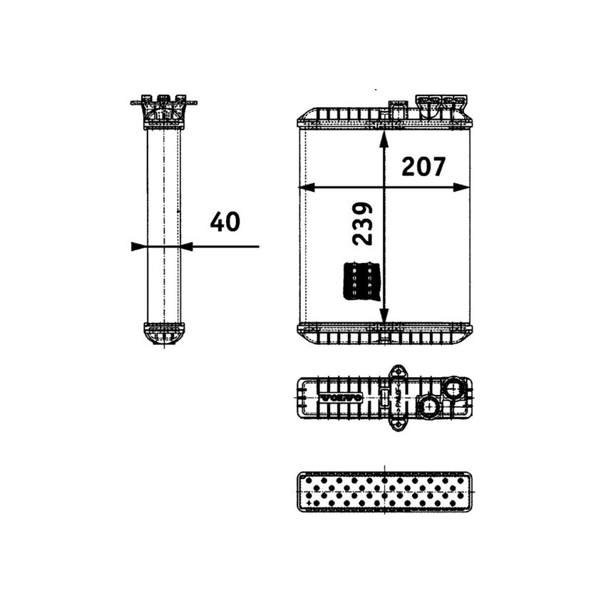 BEHR AH 90 000P HVAC Heater Core