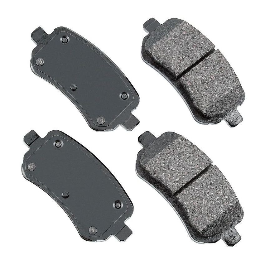 Akebono ACT1021 Akebono ProACT Ultra Premium Ceramic Disc Brake Pad Kit