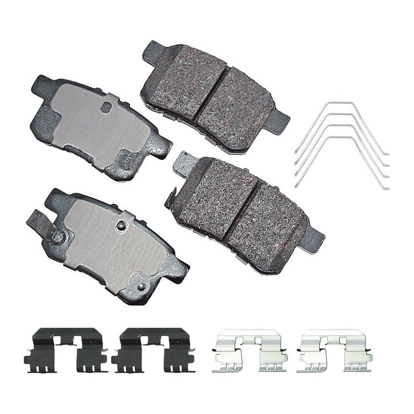 Akebono ACT1336A Akebono ProACT Ultra Premium Ceramic Disc Brake Pad Kit