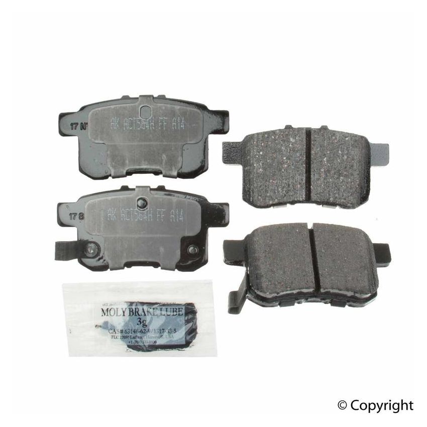 Akebono ACT1336A Akebono ProACT Ultra Premium Ceramic Disc Brake Pad Kit