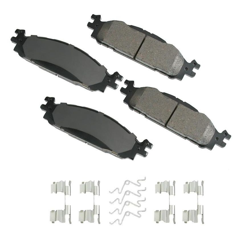 Akebono ACT1508 Akebono ProACT Ultra Premium Ceramic Disc Brake Pad Kit