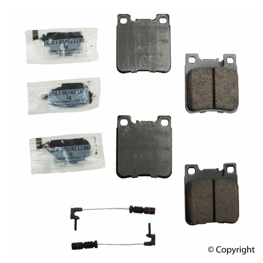 Akebono EUR603 Akebono EURO Ultra Premium Ceramic Disc Brake Pad Kit