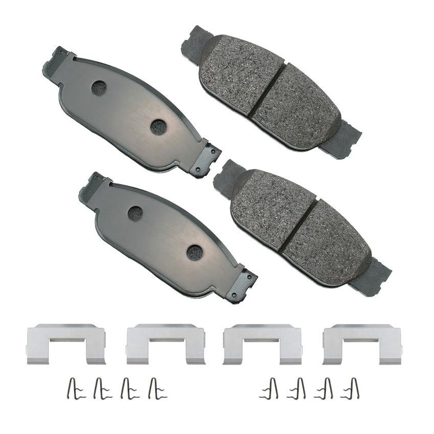 Akebono EUR805 Akebono EURO Ultra Premium Ceramic Disc Brake Pad Kit