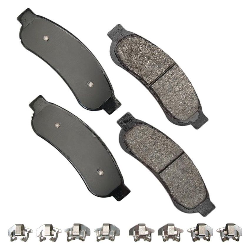 Akebono SDF1334 Akebono Severe Duty Ultra Premium Ceramic Disc Brake Pad Kit