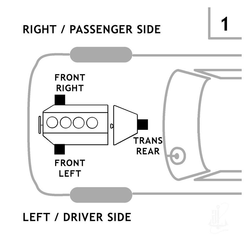 ANCHOR MOUNTS 2123 ENGINE MNT FRONT LEFT,FRONT RIGHT