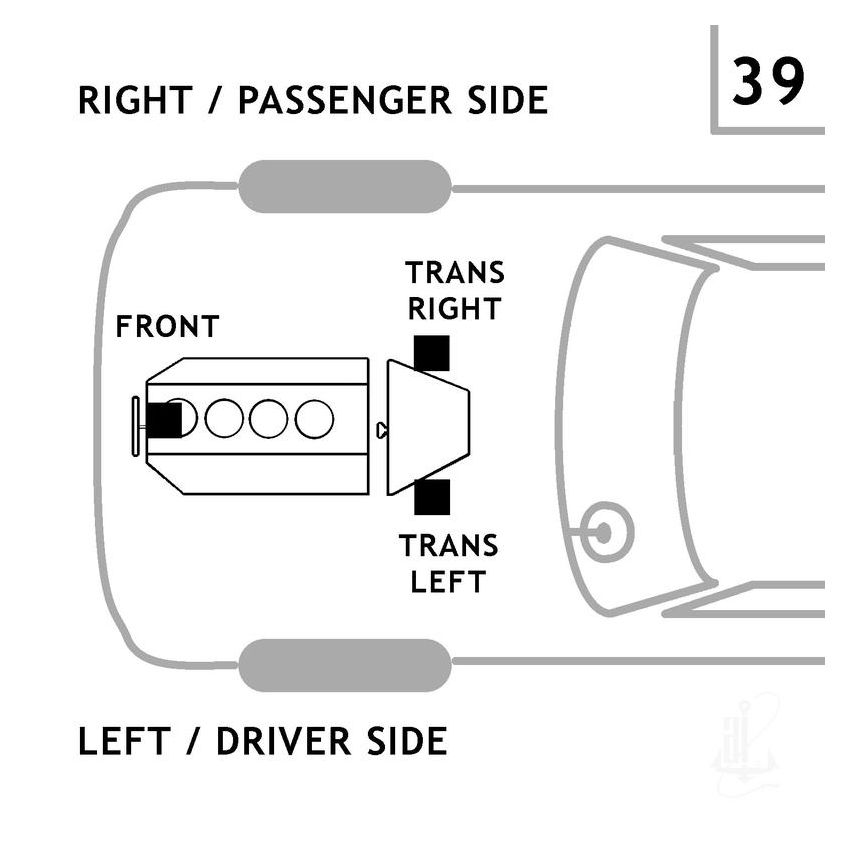 ANCHOR MOUNTS 2163 TRANSMISSION MNT LEFT LOWER,RIGHT LOWER