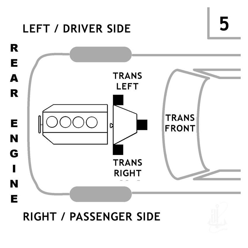 ANCHOR MOUNTS 2167 TRANSMISSION MNT LEFT,RIGHT,FRONT LEFT,FRONT RIGHT