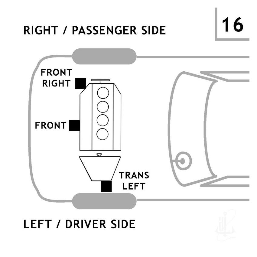 ANCHOR MOUNTS 2493 ENGINE MNT FRONT