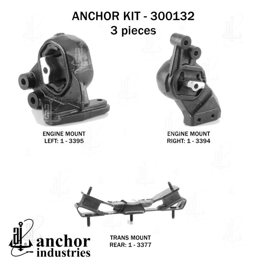 ANCHOR MOUNTS 300132 ENGINE MNT KIT