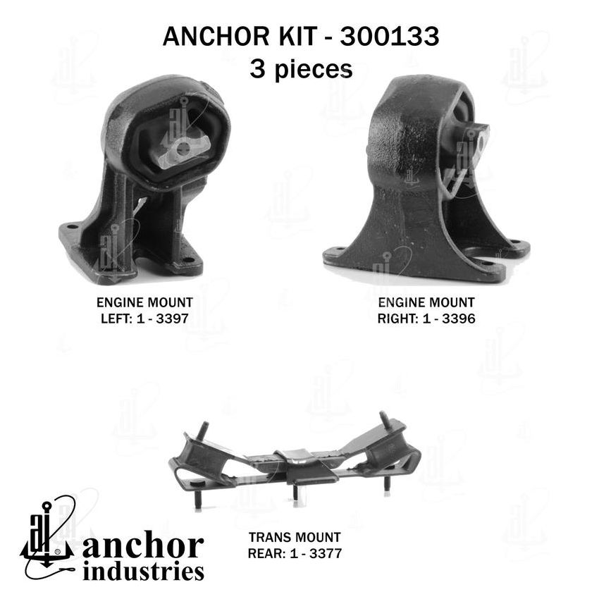ANCHOR MOUNTS 300133 ENGINE MNT KIT