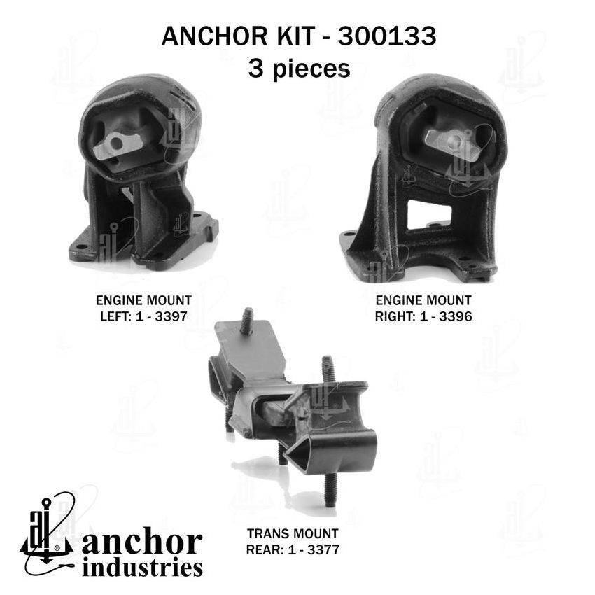 ANCHOR MOUNTS 300133 ENGINE MNT KIT