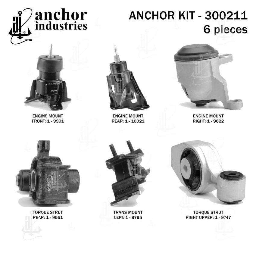 ANCHOR MOUNTS 300211 ENGINE MNT KIT