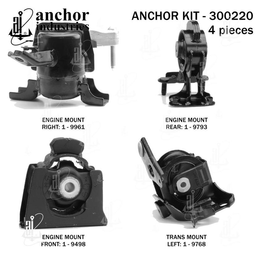ANCHOR MOUNTS 300220 ENGINE MNT KIT
