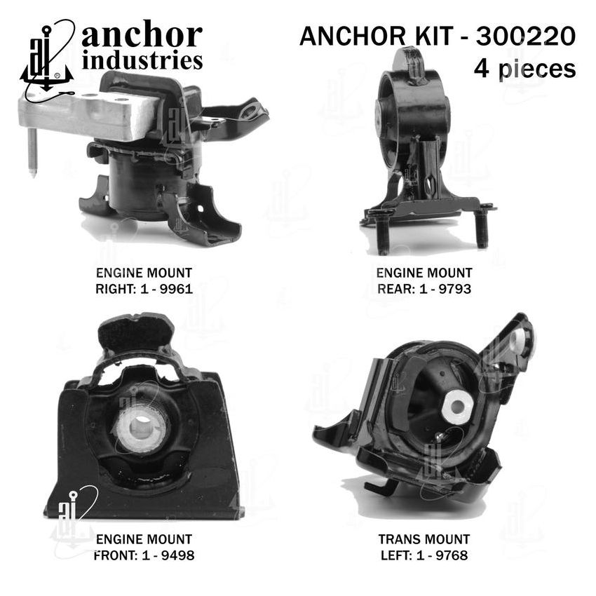 ANCHOR MOUNTS 300220 ENGINE MNT KIT