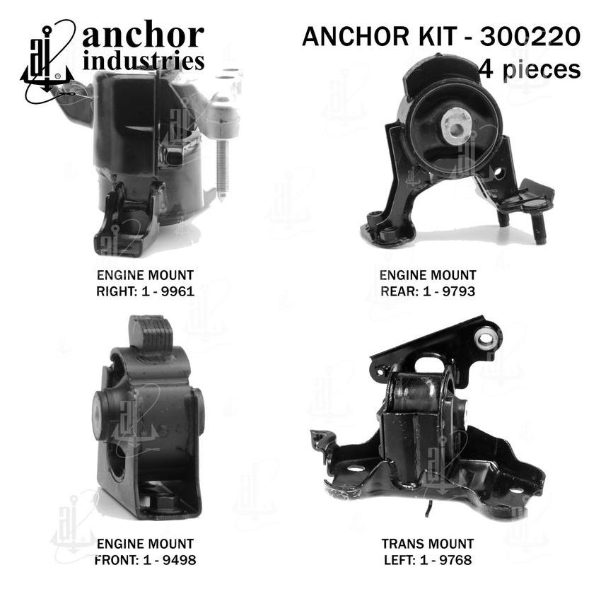 ANCHOR MOUNTS 300220 ENGINE MNT KIT