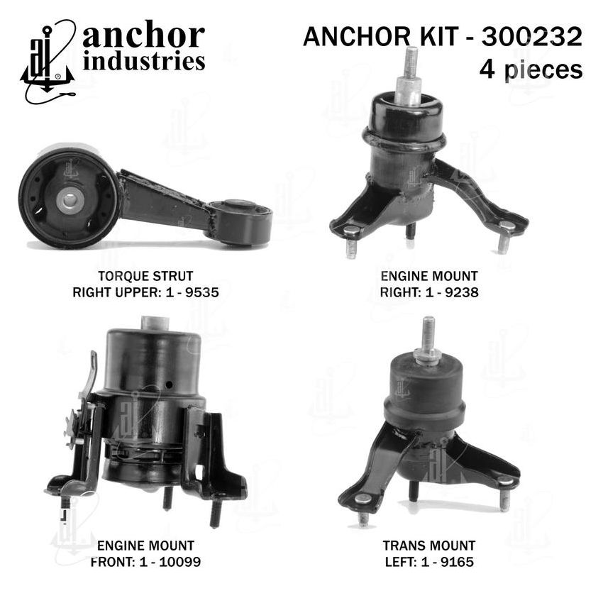 ANCHOR MOUNTS 300232 ENGINE MNT KIT