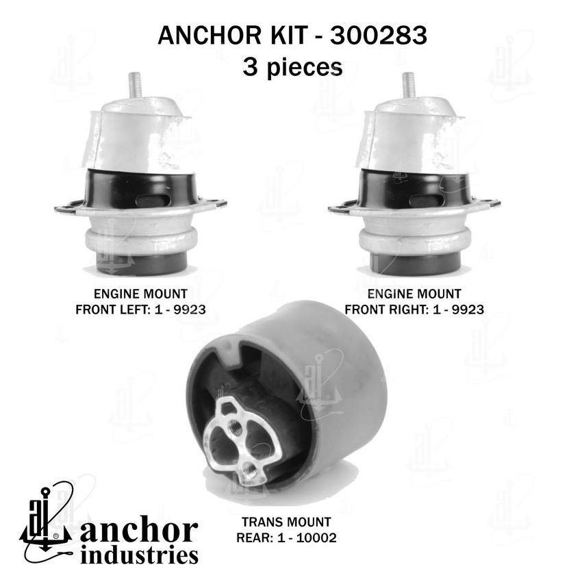 ANCHOR MOUNTS 300283 ENGINE MNT KIT