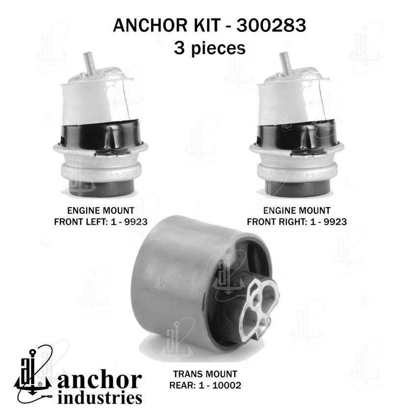 ANCHOR MOUNTS 300283 ENGINE MNT KIT